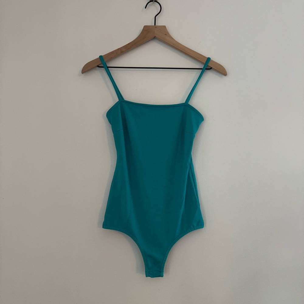 Intimately Free People XS Spaghetti Strap Tank Body Suit Teal